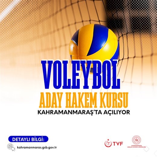 Kahramanmaraş'ta Voleybol Aday Hakem Kursu Açılıyor